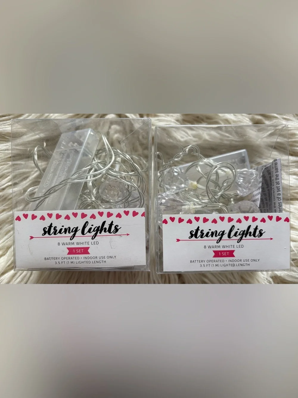 New Target String Lights 8 Warm White LED Indoor Light 2 Pack Sets NIB Diamond